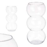 JARRON TRIPLE ESFERA 17X17X36 CM