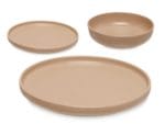 VAJILLA 18 PIEZAS GRES BEIGE - Imagen 2