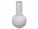 JARRON ACERO FORMA GRIS PASTEL