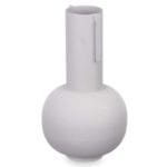 JARRON ACERO FORMA GRIS PASTEL