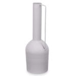 JARRON ACERO ALTO GRIS PASTEL