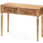 MESA 2 CAJONES HOJAS NATURAL