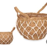 MACETA ESPARTO 20 CM OVALADA ASA