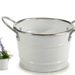 MACETERO BAJO ASAS BL. F. PLATA