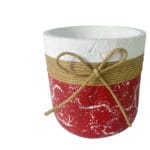 MACETERO CUERDA ROJO 16X16 CM