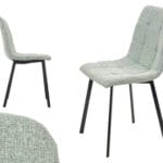 SILLA VERDE PATA NEGRA 53X45X89