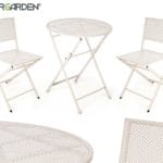 SET MESA Y 2 SILLAS BLANCO ROTO