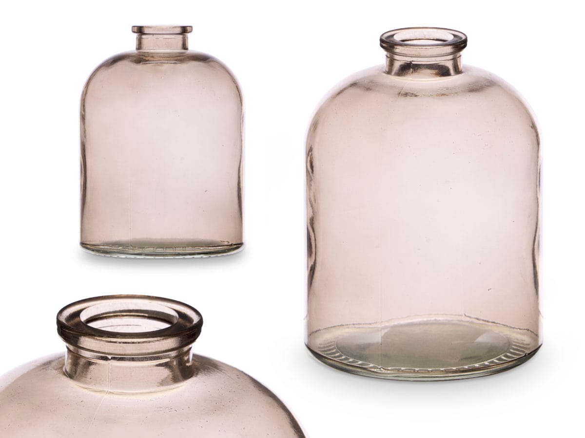 FRASCO CRISTAL REDONDO GRIS - Imagen 2