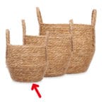 CESTO ABOMBADO ASA 22X22 CM