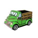 MACETERO PICK UP VERDE 14X10 CM