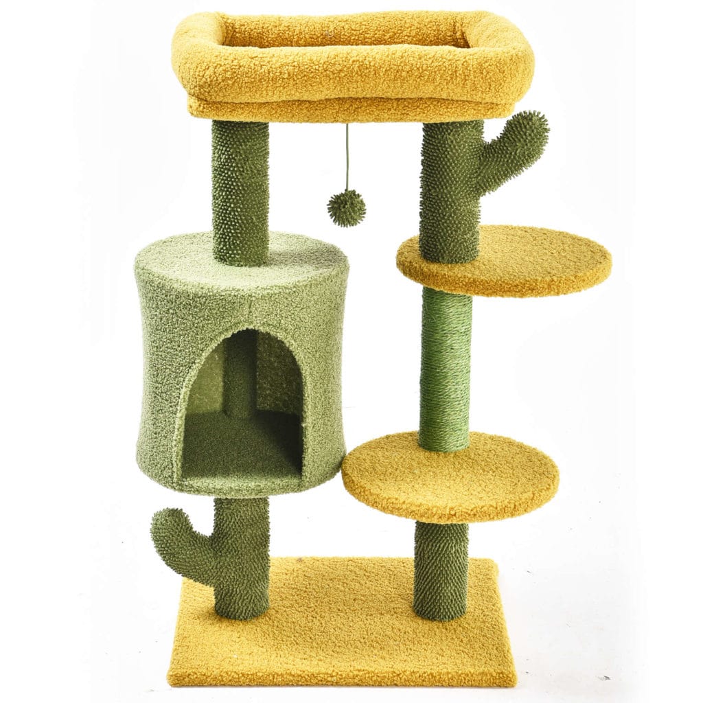 cm5330 rascador cactus con caseta my garden premier cat 90 cm detalle 14058