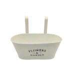 MACETERO BARANDILLA BEIGE 27X15