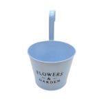 MACETERO BARANDILLA AZUL 16X16