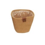 MACETERO MARRON CUERDA 18X16