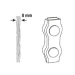 ABRAZADERA DOBLE GALVANIZADA 8 - Imagen 3