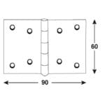 BISAGRA PIANO AMA.CINCADO 60X90 - Imagen 2