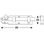 Pestillo de ventana Ext. amari - Imagen 2