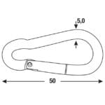 MOSQUETÓN BOMBERO CINCADO 50X5 M - Imagen 4