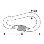 MOSQUETÓN BOMBERO CINCADO 60X6 M - Imagen 3