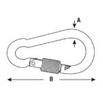 MOSQUETON BOMBERO TORN. 60X6 MM - Imagen 4