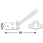 PESTILLO ALAMBRE AMA.CINCADO 80 - Imagen 2