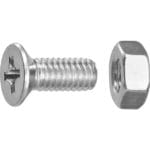 TUERCAS CAB.PLANA CINCADA 4x10