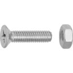 TUERCAS CAB.PLANA CINCADA 4x16