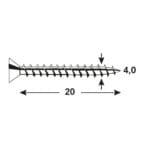 TORNILLOS UNIVER. GALV. 4X20 - Imagen 4