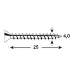 TORNILLOS UNIVER. GALV. 4X25 - Imagen 4