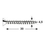 TORNILLOS UNIVER. GALV. 4,5X30 - Imagen 4