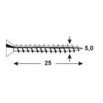 TORNILLOS UNIV .GALV .PZ 5X25 - Imagen 4