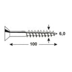 TORNILLOS UNIV .GALV .PZ 6X100 - Imagen 4
