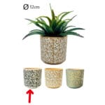 MACETA BLANCA CORAZON 13,5X13,5