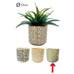 MACETA VERDE CORAZON 13,5X13,5