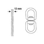 ESLABON DOBLE GIRATORIO 12 MM - Imagen 3