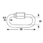 ESLABON RAPIDO 4X31,5MM GALVAN - Imagen 3