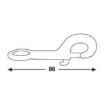 MOSQUETON LLAVERO NIQUELADO 86 - Imagen 4