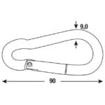 MOSQUETON DE BOMBEROS 9X90 MM - Imagen 3