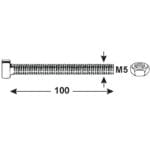 TUERCAS CILÍNDRICA RANURA 5X100 - Imagen 4