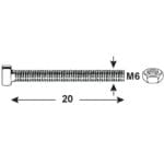 TUERCAS CILÍNDRICA RANURA 6X20 - Imagen 4