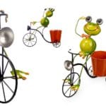 MACETERO BICI RANA NARANJA