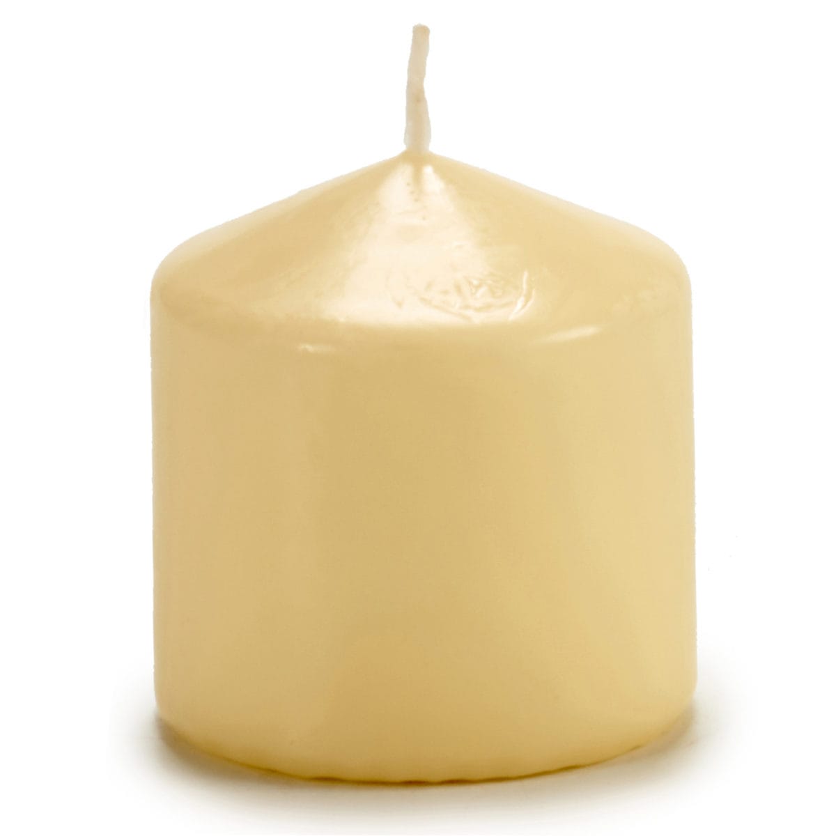 VELA TACO CREMA 7X7X8 CM - Imagen 2