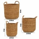 CESTO ABOMBADO ASAS 30X30X28 - Imagen 3