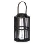 FAROL BAMBU NEGRO 18X18X44 CM