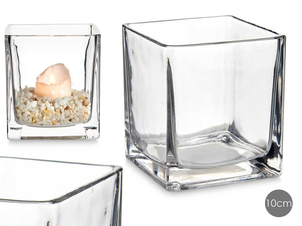 Portavelas cristal 10x10 1
