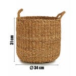 CESTO ABOMBADO ASAS 35X35X33