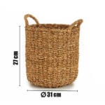 CESTO ABOMBADO ASAS 30X30X28