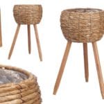 MACETERO OSCURO C/ PATAS 52 CM