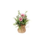 PLANTA SACO FLOR ROSA 15X15X32