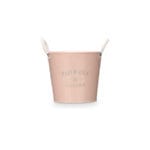 MACETERO ASA BL. ROSA 23 CM